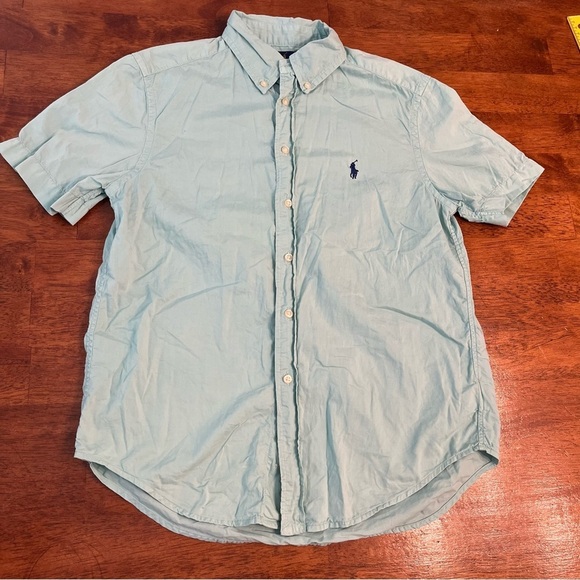 Ralph Lauren Other - Ralph Lauren light turquoise short sleeve button down size medium 10-12